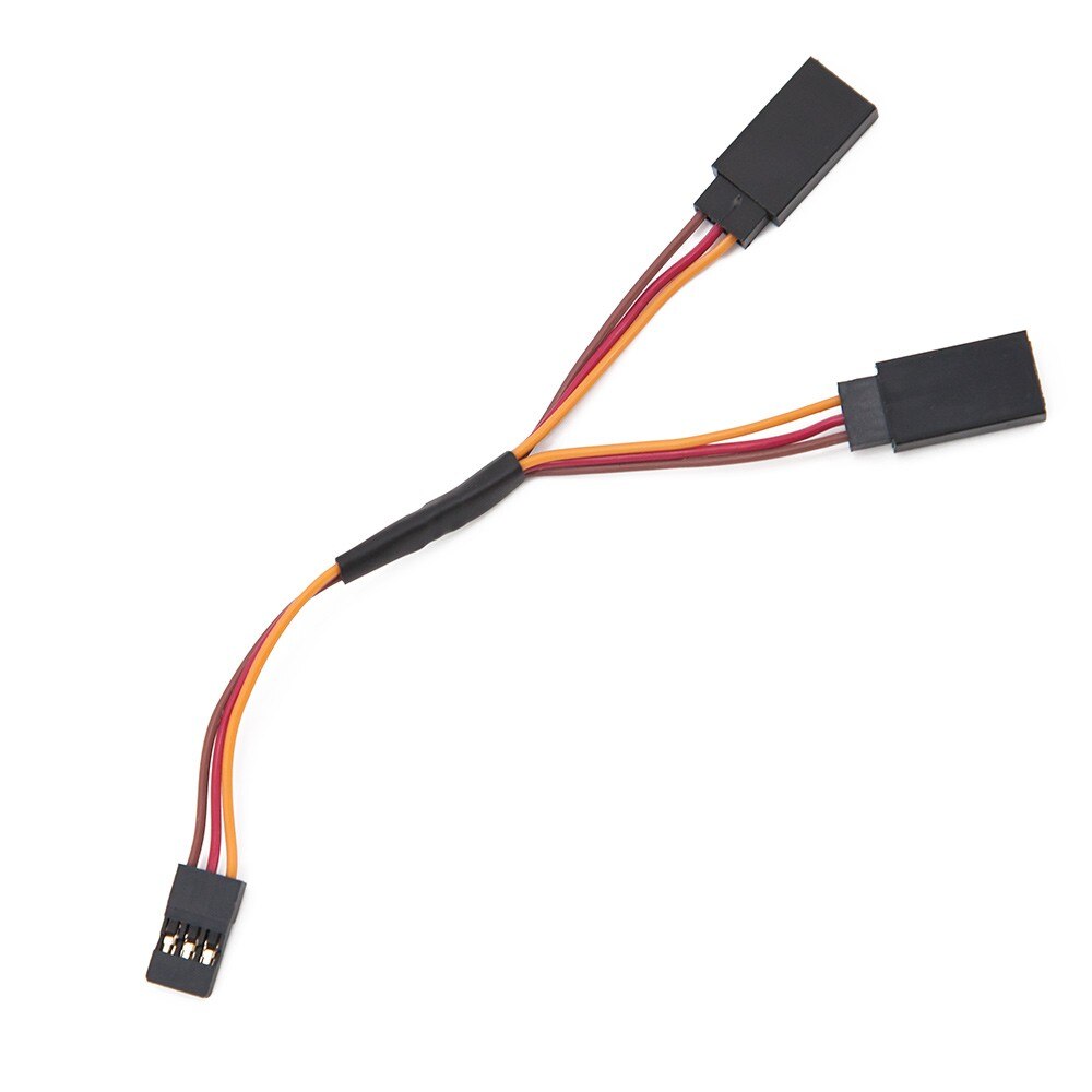 5pcs Servo Y Splitter Cable - Male to 2x Female 26AWG: Default Title