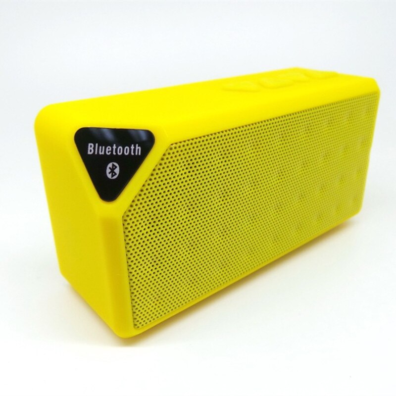 Mini Bluetooth Speaker Draadloze Draagbare Muziek Klankkast Subwoofer Luidsprekers Met Mic Ondersteuning Tf Usb: YELLOW