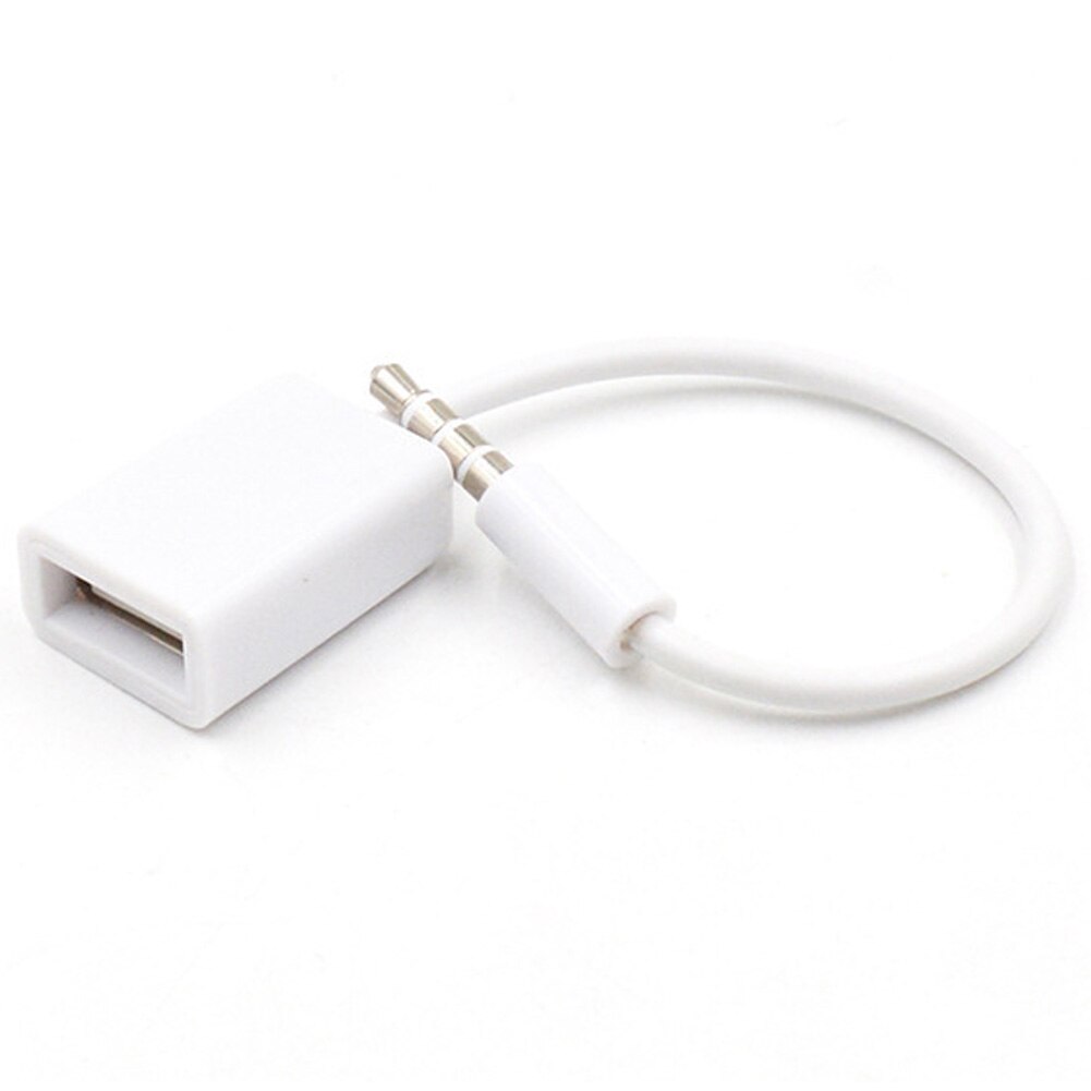 USB 2.0 Man-vrouw Converter Plug Mannelijk Connector 3.5mm Jack Auto Aux Kabel Adapter Audio