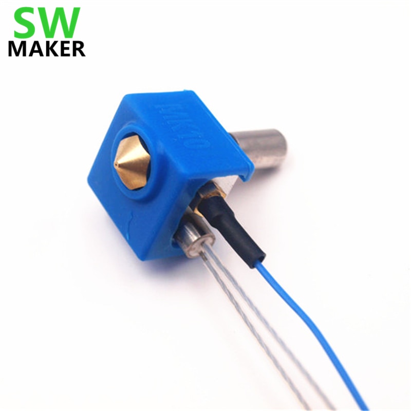 SWMAKER replacement MK10 hotend extruder kit 1.75mm with silicone sock for Flashforge Dreamer/Creator Pro 3D printer spare parts
