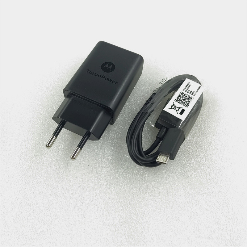 Dla Motorola 15W szybka ładowarka Turbo Power ue wtyczka Adapter 1M Micro USB/typ C kabel do Moto Edge +/G Plus/Razr/G/G9 moc/Z4/G50: EU Add Micro