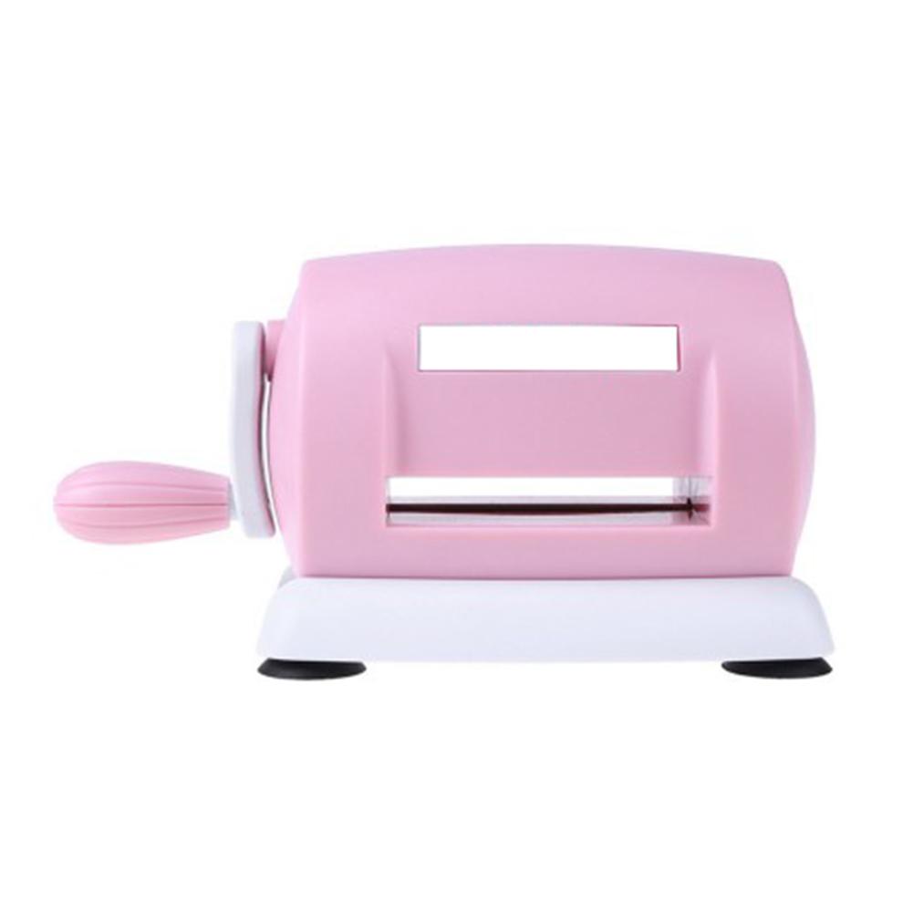 Die Cutting Machine Card Cutter Embossing Scrapbooking Machine Cutting DIY Tools Home DIY Scrapbooking Paper Cutter Card Tool: Pink