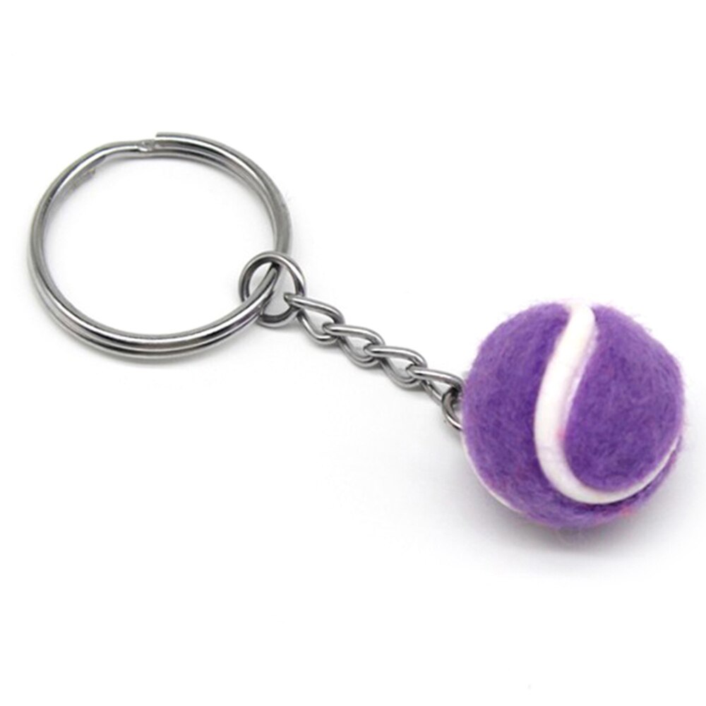 Tennis Racket Keychain - Cute Sport Mini Keychain car Pendant Keyring Sports Key Chain Bag Pendant Figure Charms Key Chains