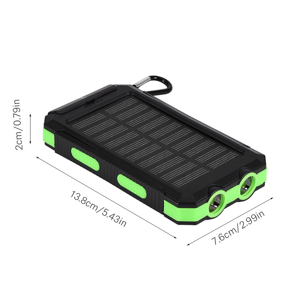 Waterproof Solar Power Bank Case Kit Outdoor Fast Charge Solar Mobile Power Bank Cases DIY Kits With Compass