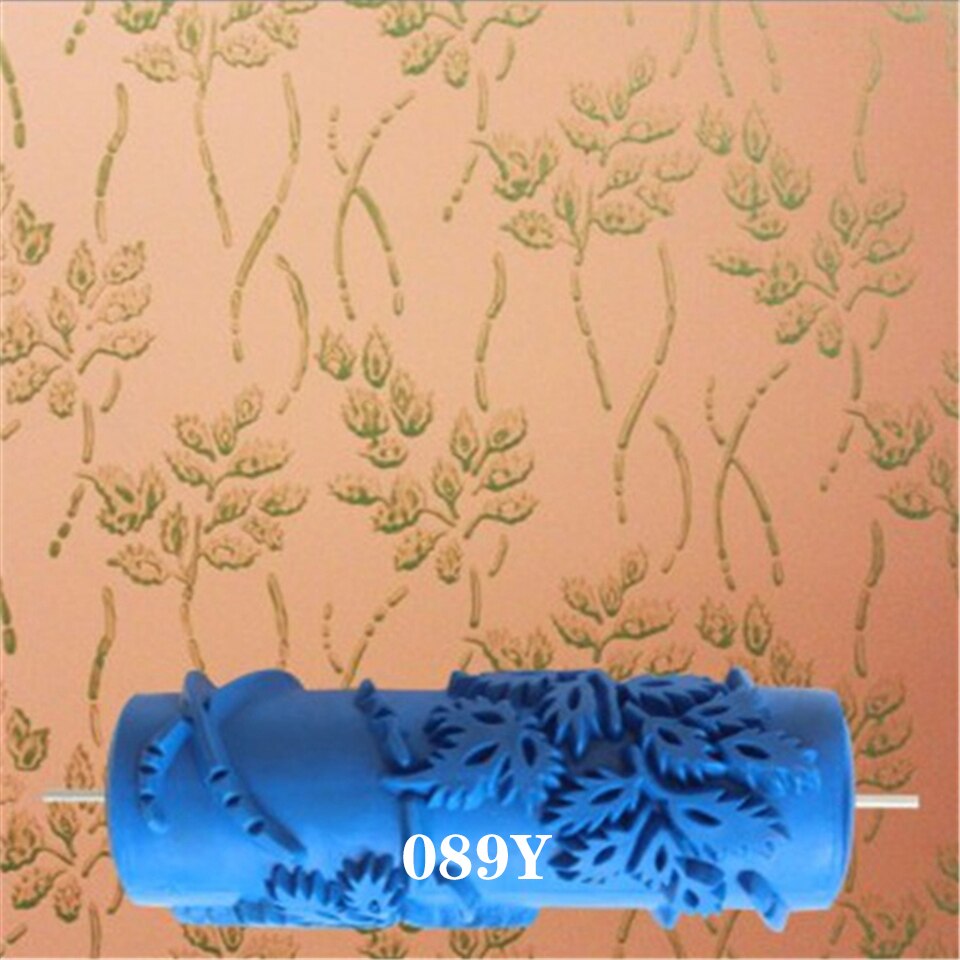 Wall Decoration Paint Roller 5" Rubber Brush Tools Roll For Wallpapering Room House Wallpaper Modern Decor Painting Machine: Only Roller 089Y