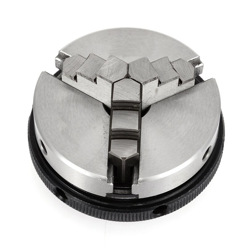 Mandrin de tour à métaux à 3 mâchoires K01-63/65/M14, Mini mandrin à centrage automatique manuel, accessoires d'outils avec 2 tiges de verrouillage