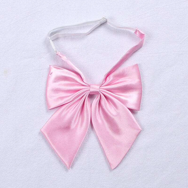 Escuela Japonesa JK-pajarita de uniforme escolar para niñas, uniforme de traje de marinero, accesorios de flores, corbata, cuello, seda