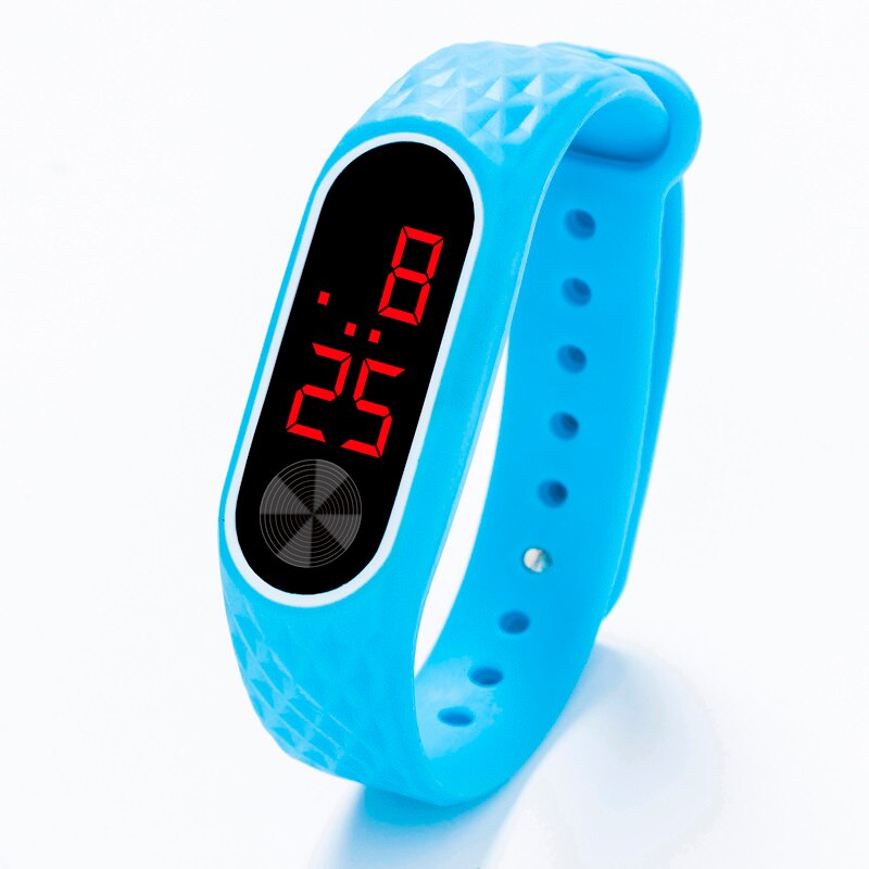 LED Digital Display Bracelet Watch Children's Students Silica Gel Sports Watch Digital Wristwatches часы женские наручные reloj: D