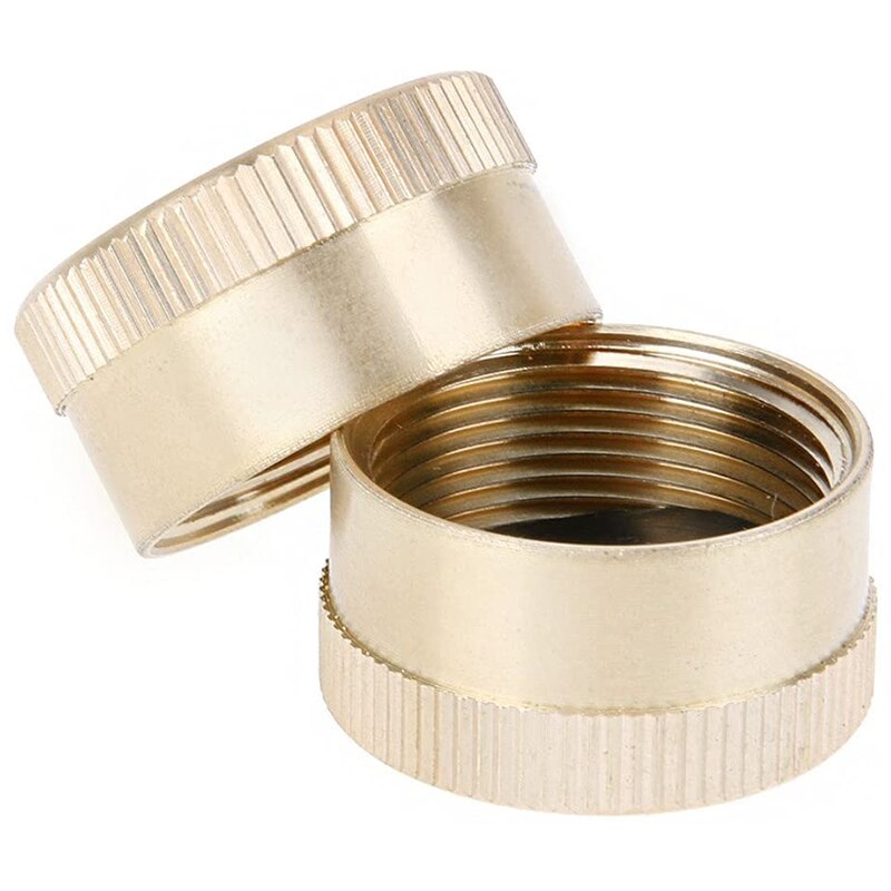 -Propaan Tank Caps Massief Messing Refill Propaan Gas Fles Cilinder Verzegelde Cap (5 Stuks)