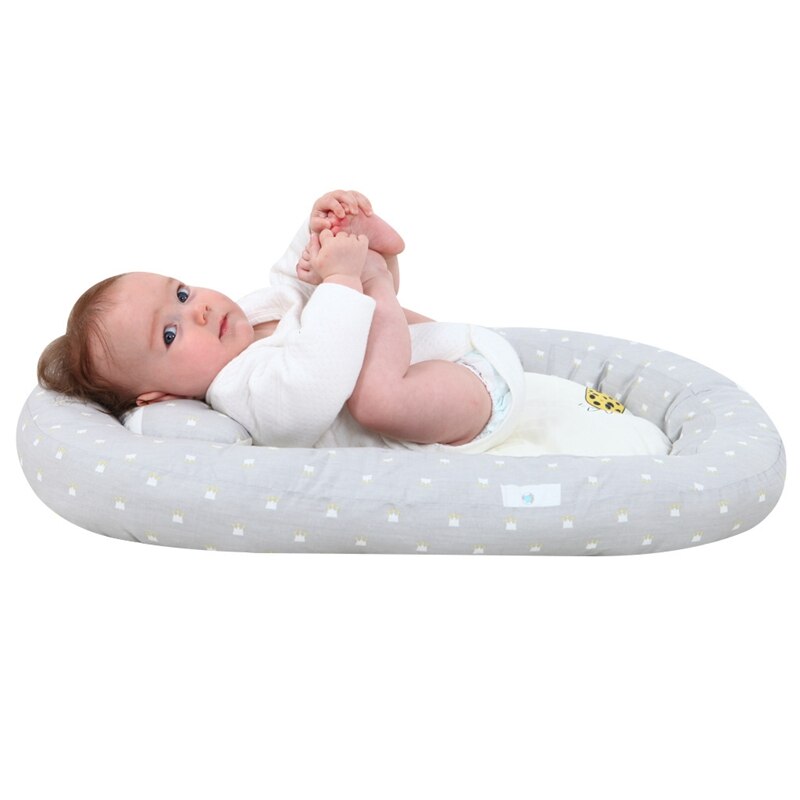 Cama nido portátil para bebé, cuna de viaje extraíble, cuna infantil de algodón para dormir, cuna para niño pequeño, adaptabilidad independiente