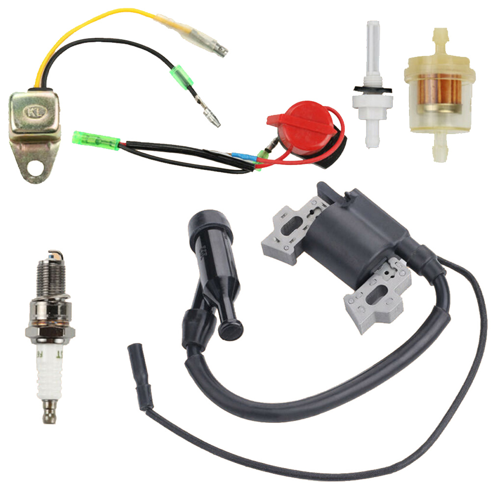 Magneto For Honda GX200 GX120 GX110 GX140 GX160 5.5HP 6.5HP Parts Spark Plug Ignition coil kit Switch Fuel Filter Engine Replace