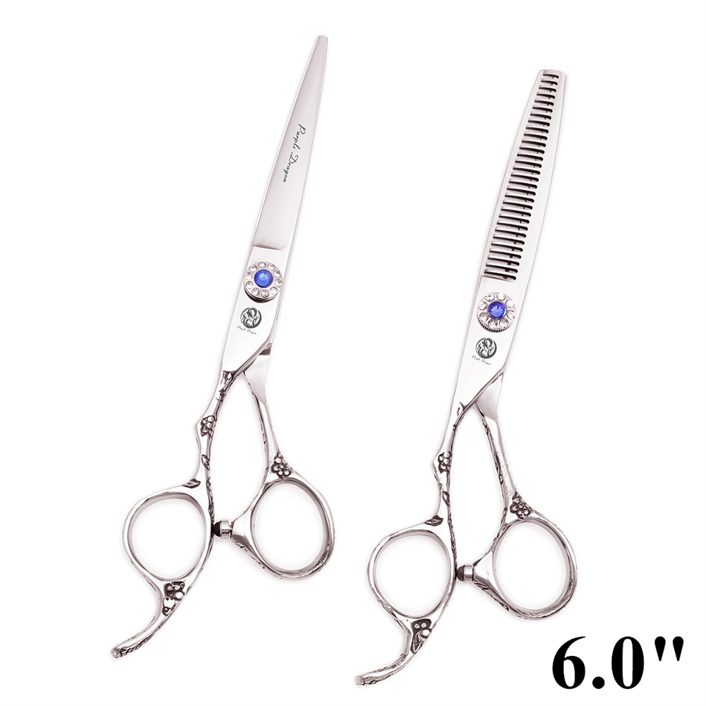 Professionele Kappersschaar Linkerhand Paarse Draak 5.5 "6" Haar Knippen Schaar Dunner Schaar Kapsel Schaar Z8002: YELLOW