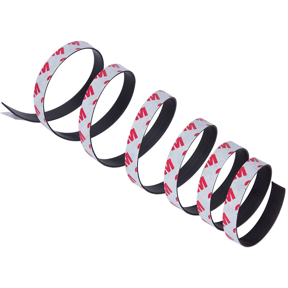 1 mètre caoutchouc magnétique 10*1mm bande largeur 10 mm épaisseur 1 mm auto-adhésif Flexible bande magnétique caoutchouc magnétique