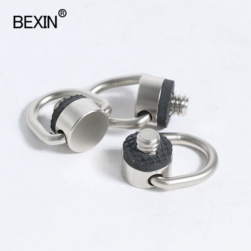 1/4" D Ring Foldable Camera Quick Release Plate Screw 1/4 Camera Strap Monopod Tripod Ball Head Mount Adapter Screw