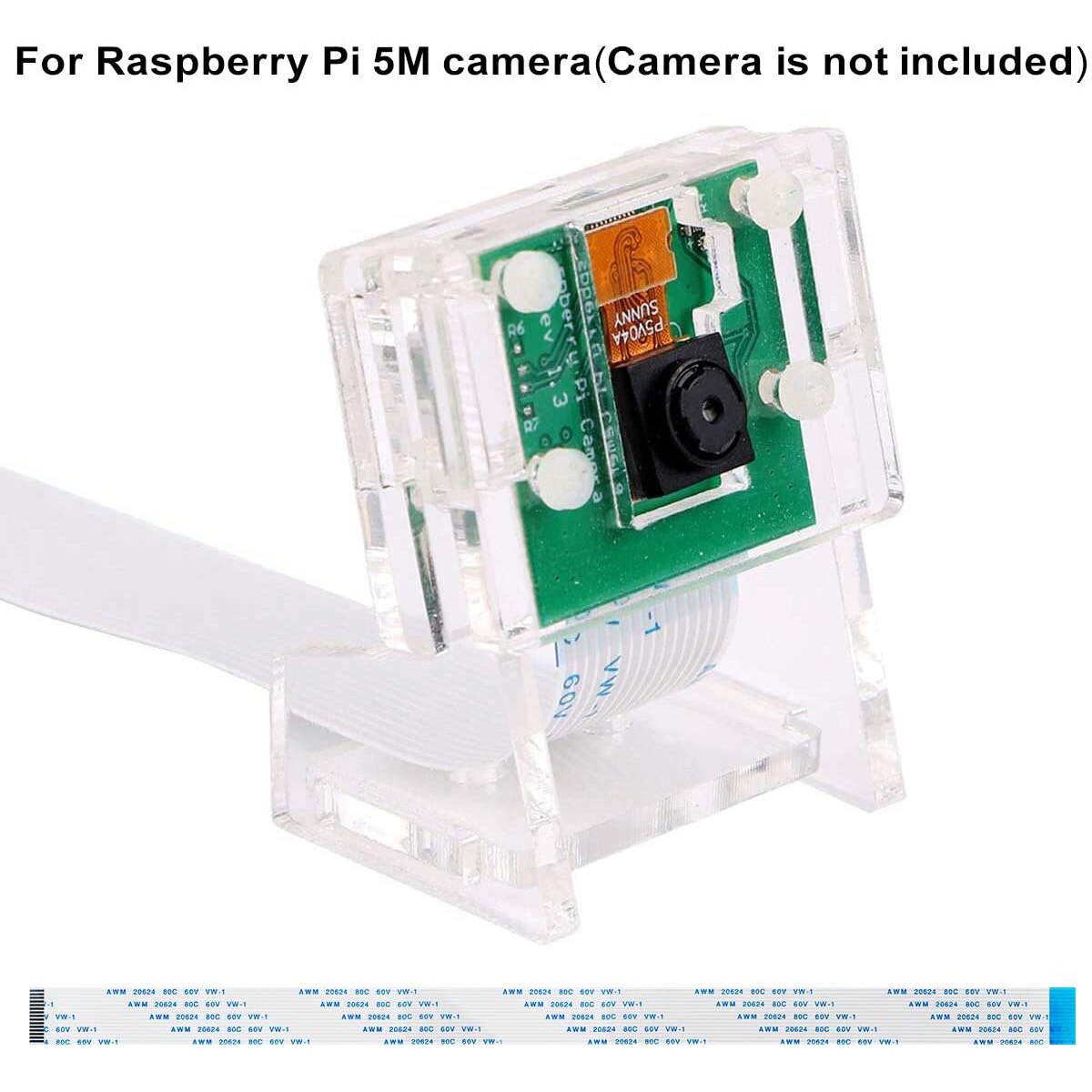 5pcs/Lot Raspberry Pi 4 15Pin FFC Camera Cables Kit, 5in1 Ribbon Flex Extension Cable for Raspberry Pi 4 Model B 3B+ 3B 2B+ 2B+