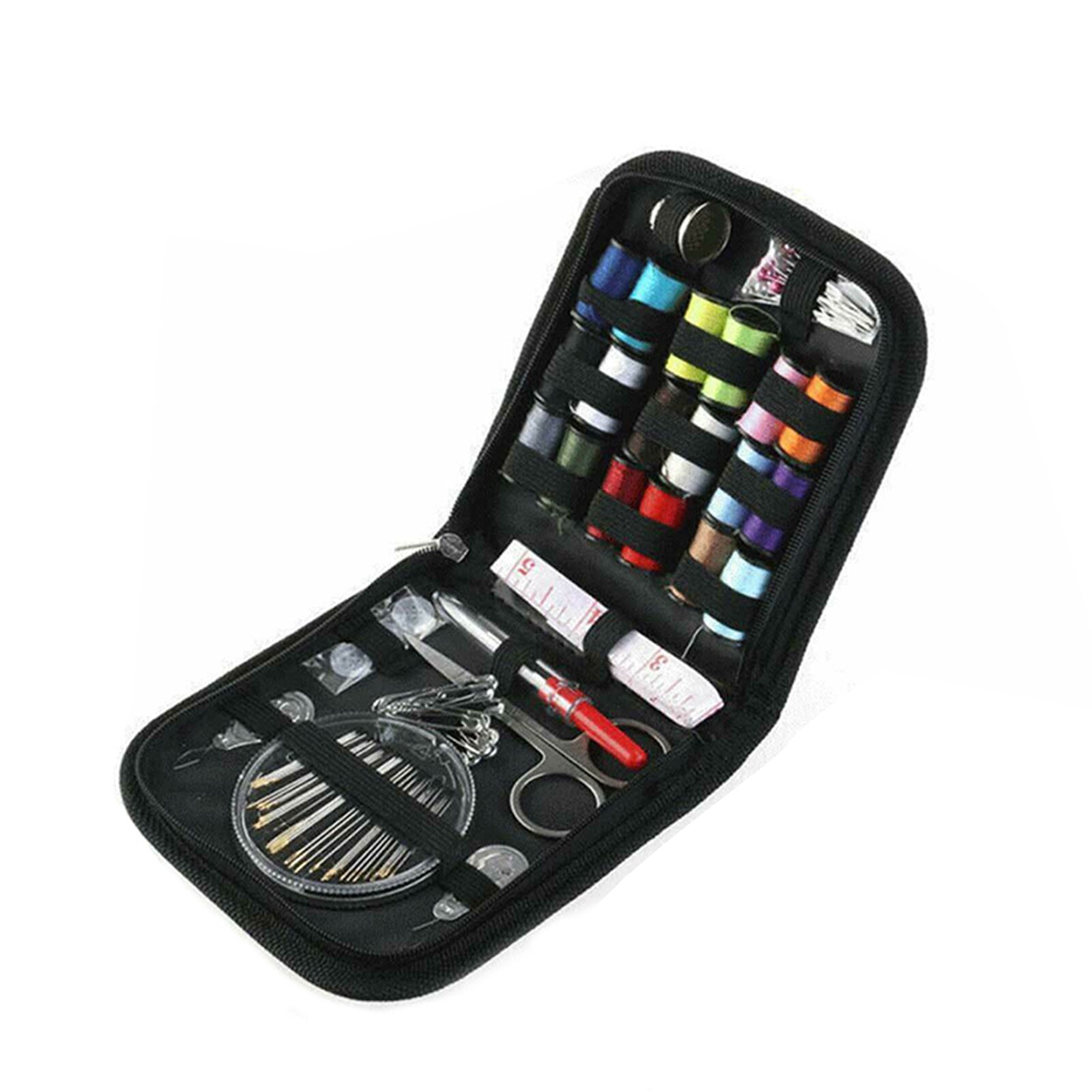 Set of 70 Sewing Kit with Zipper Bag Needle Thread Measure Scissor Thimble Set Sewing Tool Accessories for Home Adult XHC88