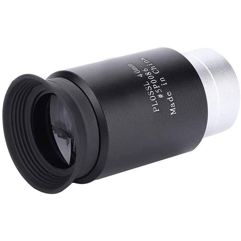 Telescope Eyepiece, 40mm 1.25Inch HD Plossl Eyepiece Fully-Coated Optical Gl PL Lens for Astronomic Telescope