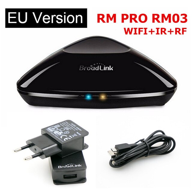 Broadlink RM PRO + RM33 Universal Smart Afstandsbediening Smart Home Automation WiFi + IR + RF Schakelaar voor IOS Android: Light Grey