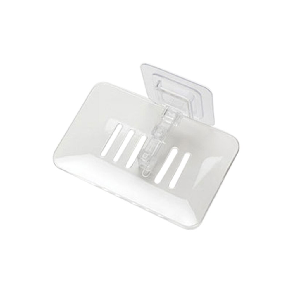 Porte-savon mural plaque plastique porte-plateau porte-savon salle de bain plateau accessoires boite etagere vaisselle murale: White