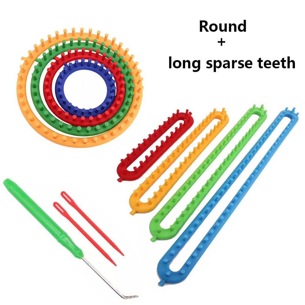 Knitting Machine Sewing Material Accessories Loom Needlework Kit Tools Circular To knit Weaving Handmade Scarf Sock Suture DIY: Round and sparse