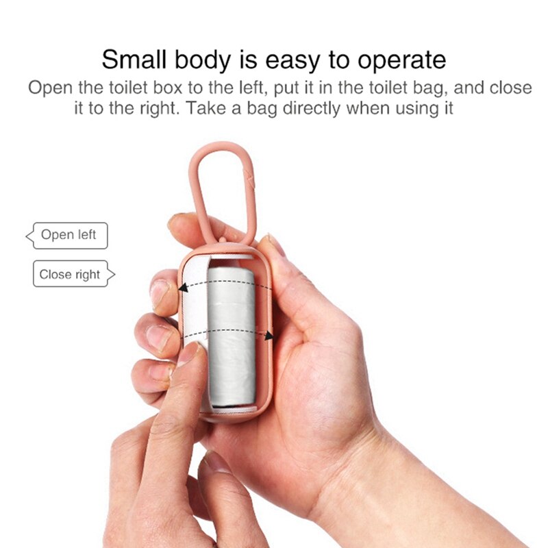 Pet Waste Bag Dispenser For Dog Bags Plastic Pet Small Dog Outdoor Environmental Safety Waste HolderW