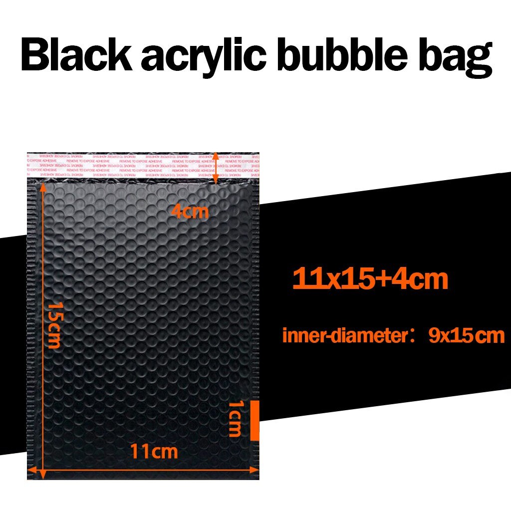 25# Bubble Mailers Padded Envelopes Lined Poly Mailer Self Seal Black Tote Bag Express Bag Small Paper school office supplies: A
