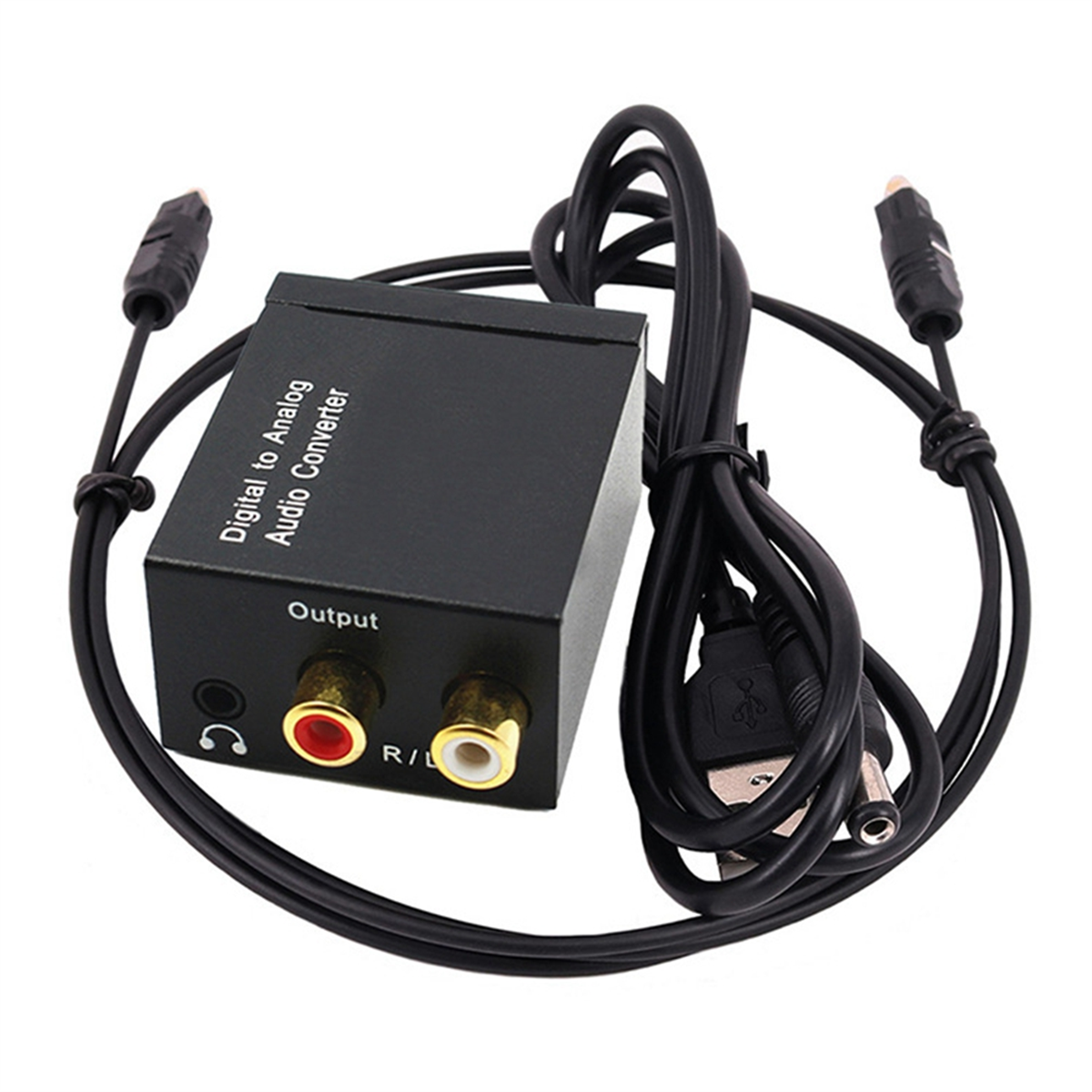 Digitale Audio Decoder 3.5Mm Jack Coaxiale Optische Vezel Digitaal Naar Analoog Audio Converter Spdif Digitale Audio Versterker