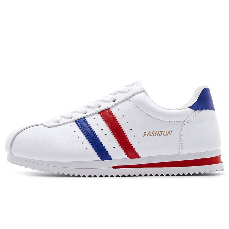 Sneaker Women Waterproof Skateboard Shoes Outdoor Jogging Sports Shoes for Women Classic White Shoes Zapatos Hombre: blue / 5.5