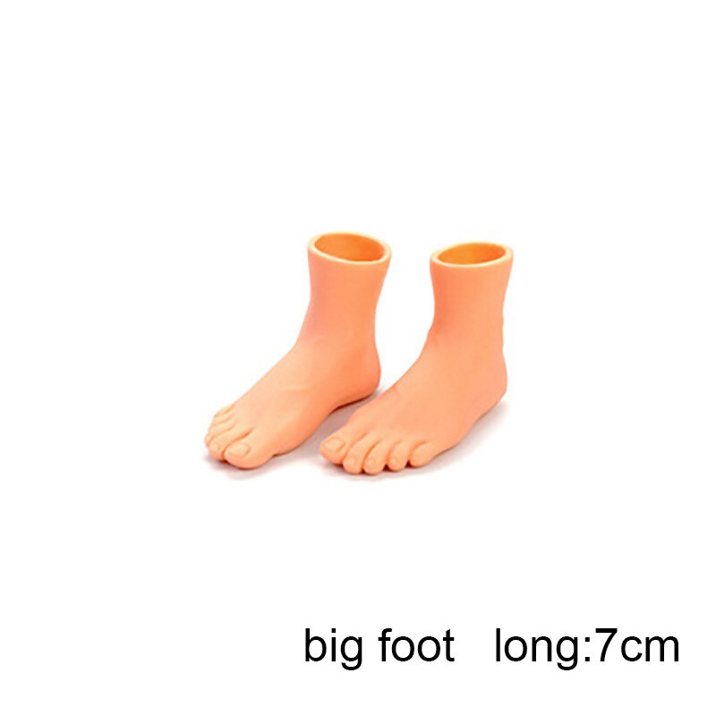 2pc/1 par sjove finger hænder og finger fødder sæt finger legetøj af legetøj omkring den lille hånd model nyhed legetøj: Stor fod 7cm