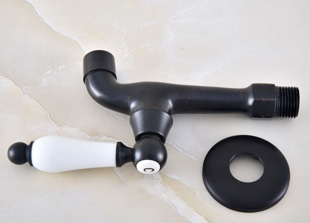 Oil Rubbed Bronze Outdoor Faucet Garden Water Tap / Mop Pool Faucet / Laundry Sink Cold Water Tap Bidcock Faucet Bav338