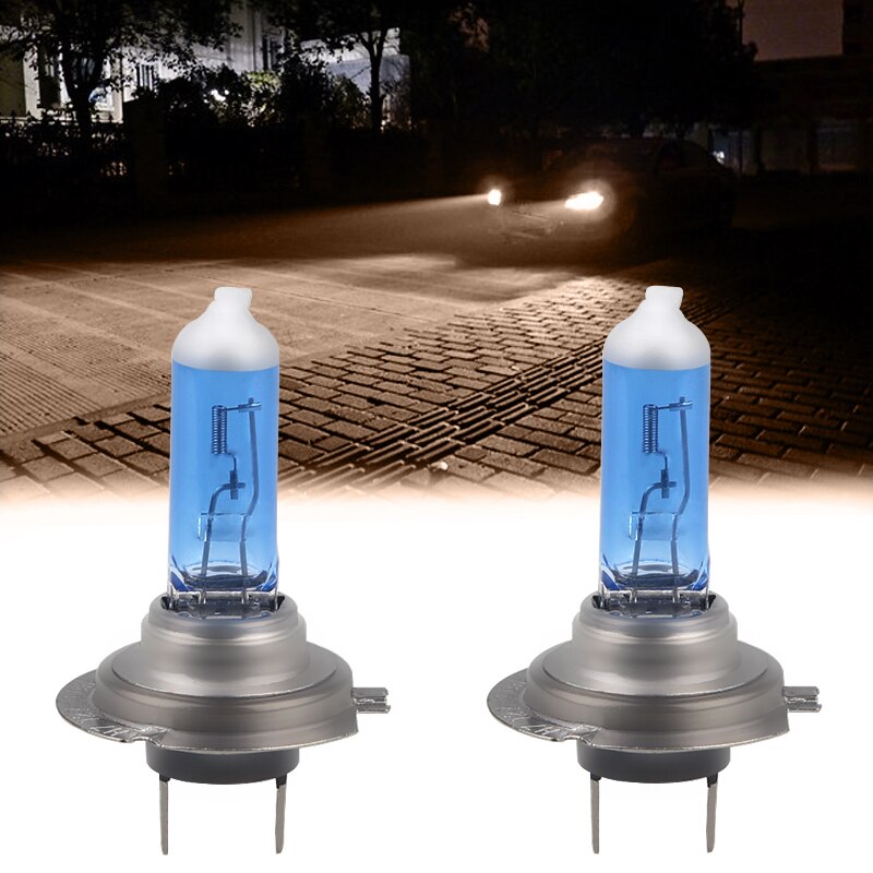 Bombilla halógena H7 100W PX26d 12V 6000K Xenon H7, fuente de luz blanca para coche, faros delanteros, lámpara para aparcamiento, 2 uds.