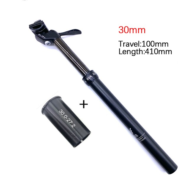 KS EXAForm-Tubo de asiento de bicicleta, tija de sillín de altura ajustable, Control manual, 27,2/30,9/31,6mm: 30 travel    100