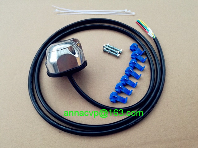 7 pin trailer plug alu. socket prewired truck automotive parts boat, trailer connector, trailer plug socket,trailer parts