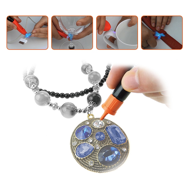Visbella diy 5 second fix uv light limpenna med 8g refillflaskor flytande plast svetsning metall fyllmedel lim tätningsmedel fix