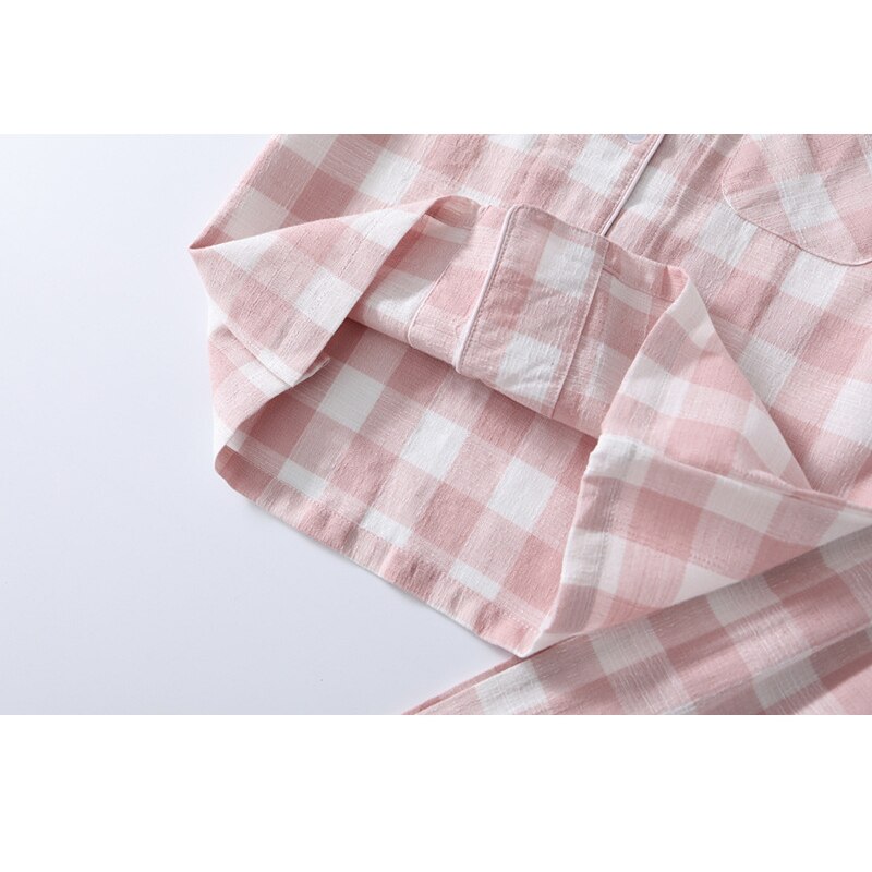 Weiche Baumwolle freundlicher Pyjama Mädchen Nachtwäsche Teenager Plaid Schlafanzug oben Hosen 2 stücke einstellen Art Baby Junge Pijama Anzug mit tasche 2-12Y