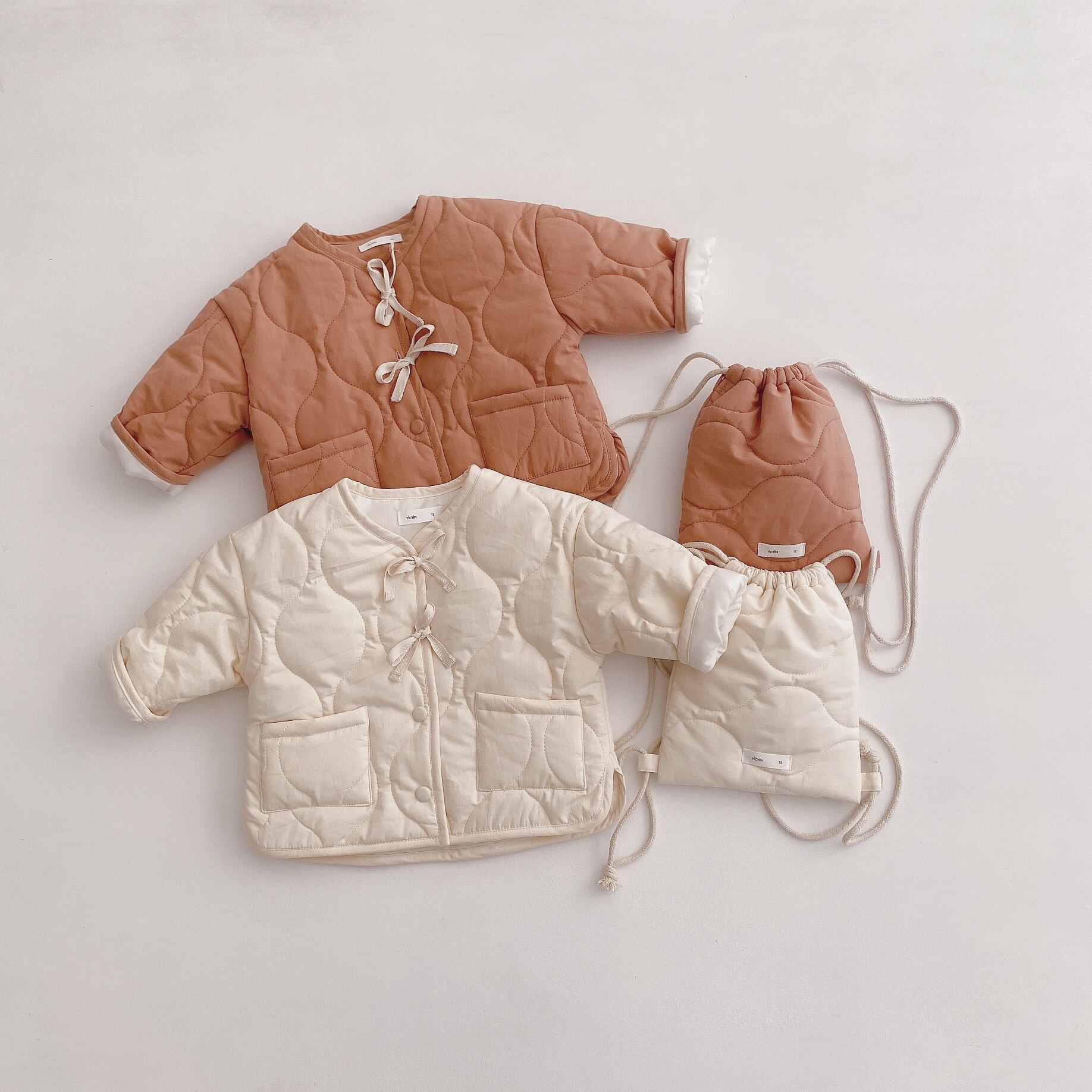 5558 bébé garçons filles coton manteau hiver sac à dos coton vêtements (y compris sac à dos) 0-3T bambin bébé vestes outwear