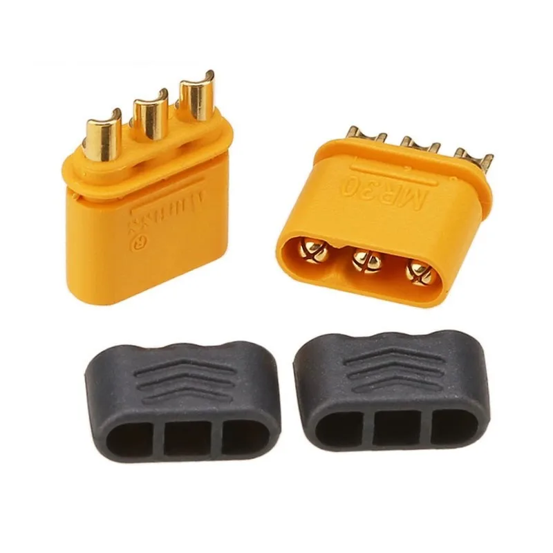 10 Uds Amass MR30 macho hembra enchufe de Motor CC conector de tres orificios
