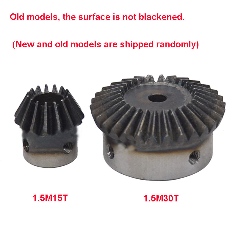 1PCS 1.5M Bevel Gear 15T/30T Black Tapered MoT-Kor Bevel Gear Bore 5-15mm