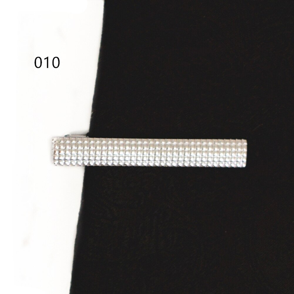 Lange 4 Cm 10 Model Retail Korte Zilveren Mannen Metalen Stropdas Tie Bar Mens Chrome Klem Plain Skinny Tie Clip pins Bars: As the picture5