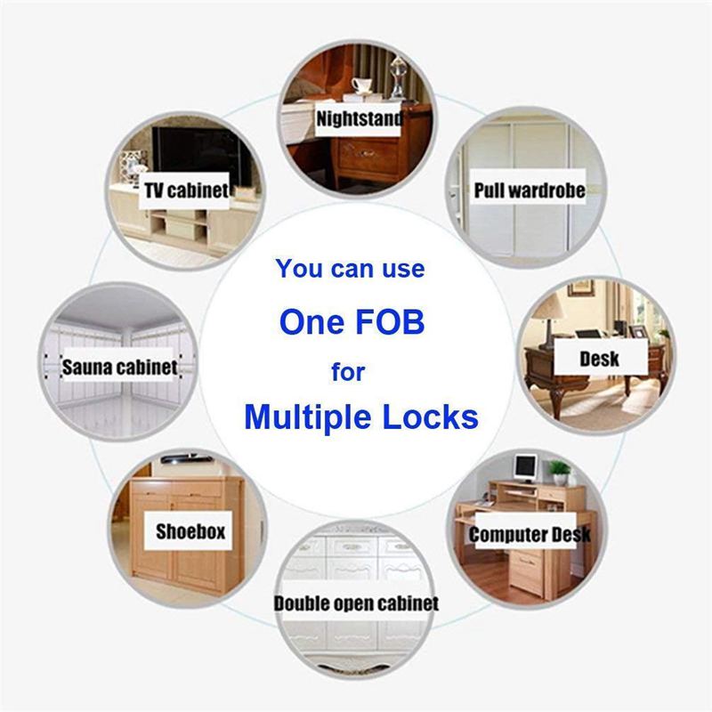 Invisible Hidden RFID Free Opening Intelligent Sensor Cabinet Lock Locker Wardrobe Shoe Cabinet Drawer Door Lock Electronic Da