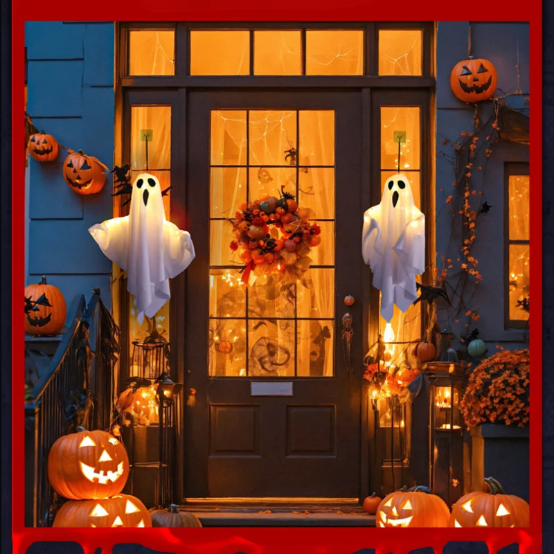 1/3/5PCs LED Glow Heks Ghost Party Halloween Decoratie voor Thuis Binnen Buiten Spookhuis Bar horror Opknoping Hanger Props