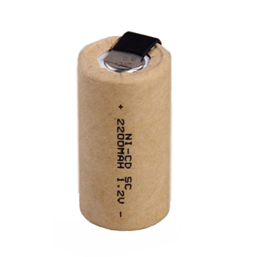 1-20 stk skruetrækker elektrisk bor sc batterier 1.2v 2200 mah sub c ni-cd genopladelig battey med tab elværktøj nicd subc celler
