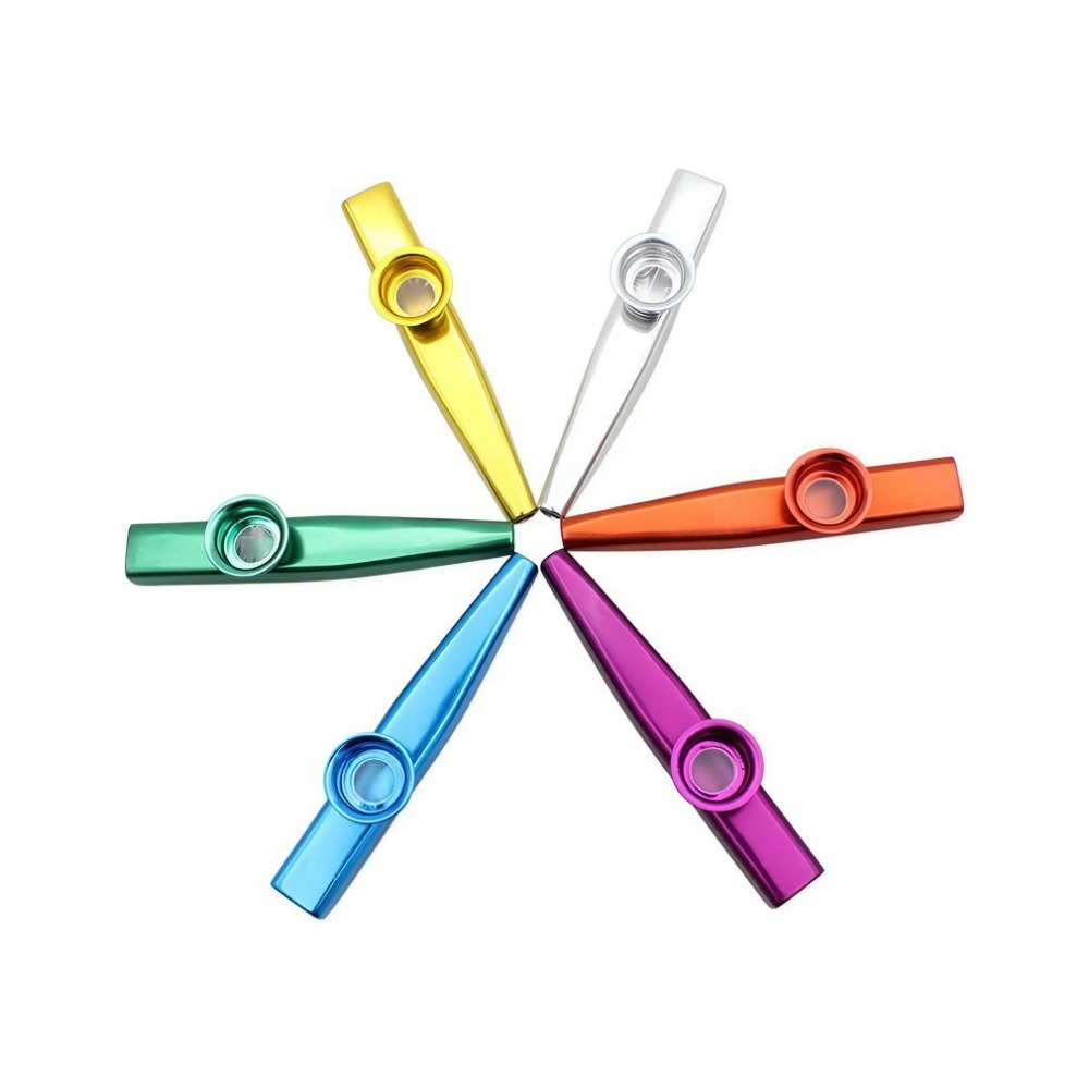 Kazoo-instrumento Musical ligero de Simple, aleación de aluminio, Metal para guitarra, amantes de la música, strumenti