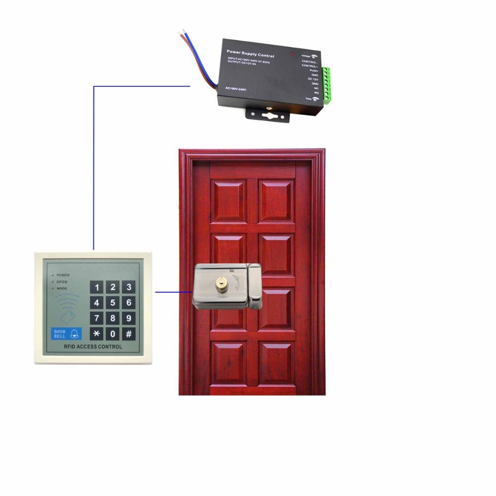 Access control Kit with standalone access controller RFID 125KHz for home office lock security system gate door open: Kit2