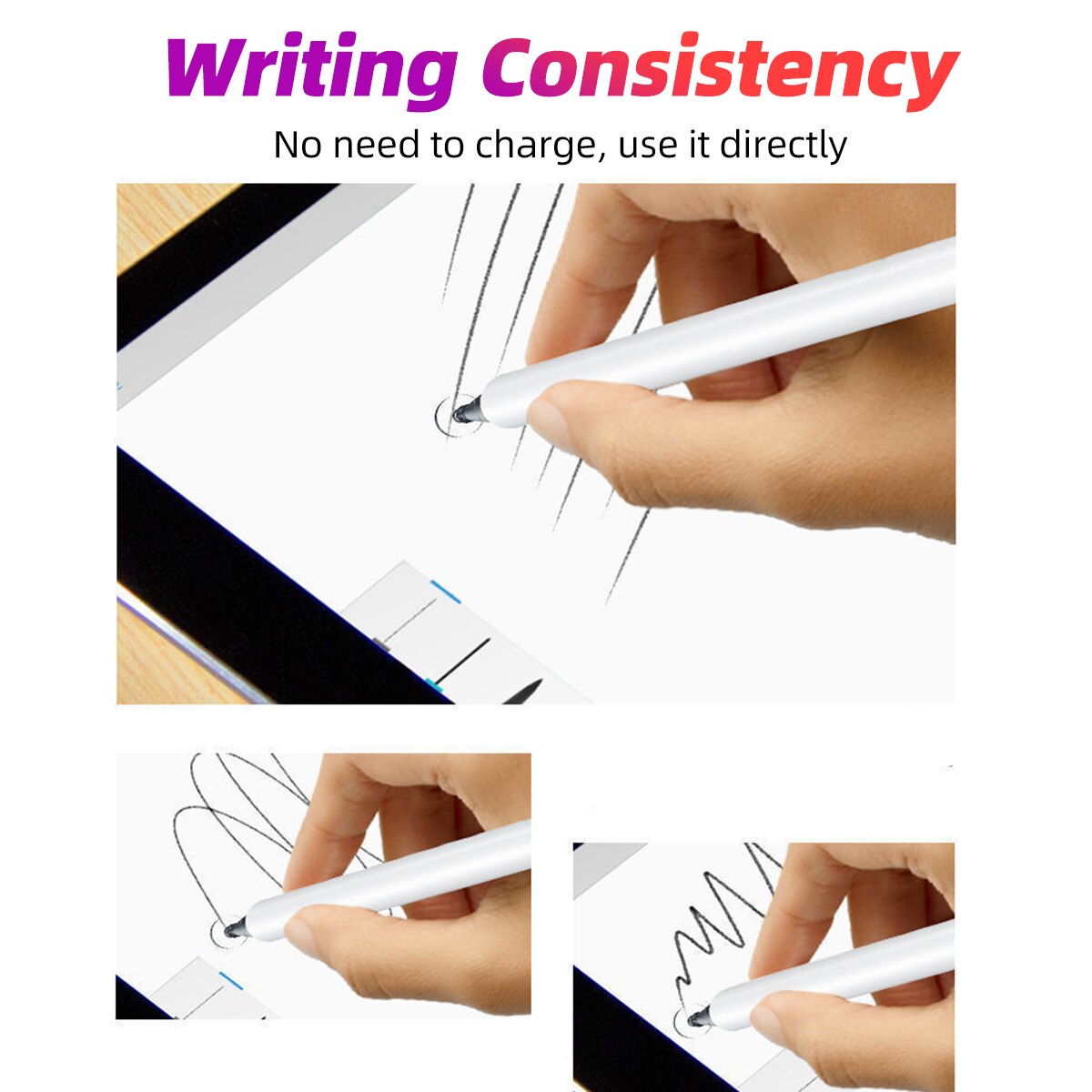 2in1 Stylus Drawing Tablet Pen Capacitive Screen Caneta Touch Pen for Mobile Android Phone Smart Pencil Accessories For ipad pro