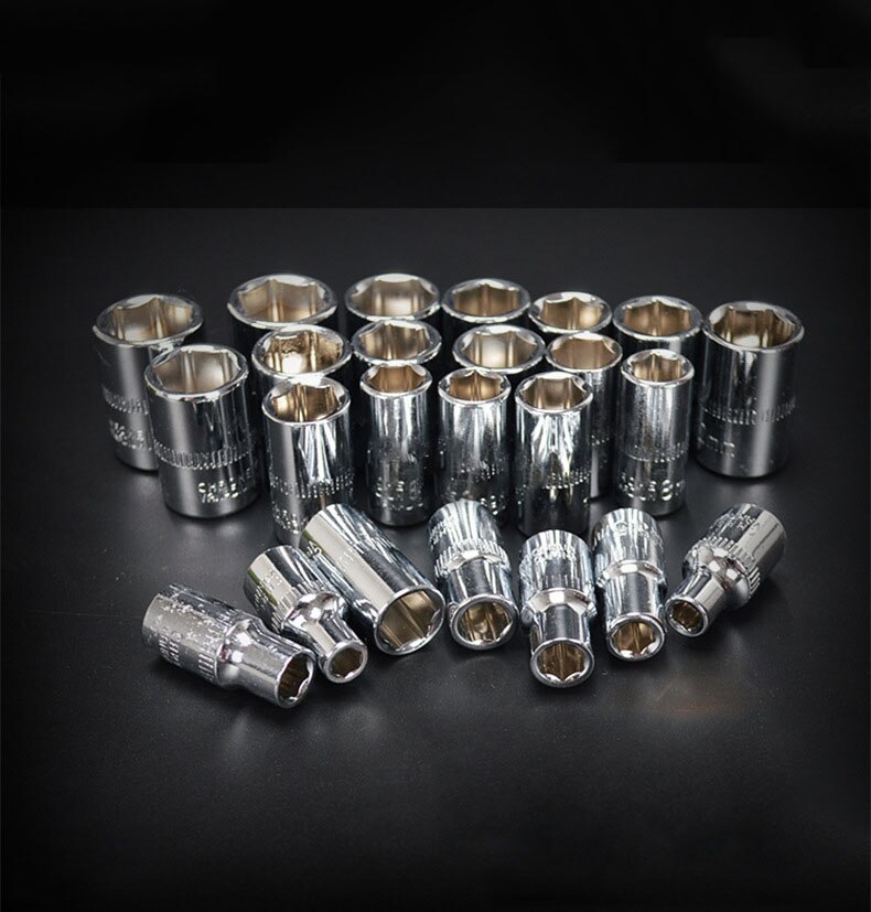 1PCS Tools 1/4 Inch 6.3MM Hex Short Sockets Adapters Spanner Ratchet Converter Socket Wrench Adapters Car Repair Tools 4mm-14mm