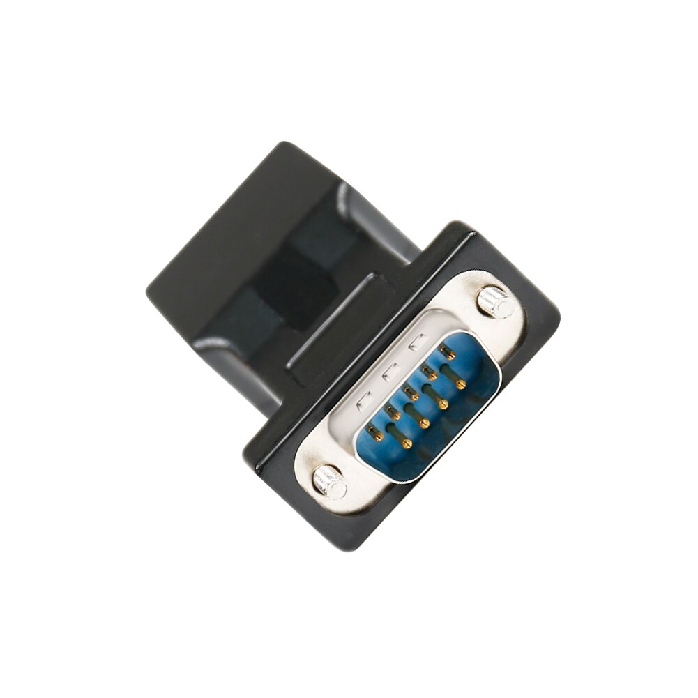 DTECH-convertidor Ethernet RS232 macho a RJ-45 hembra, Compatible con adaptador de serie DB9 a RJ45 con dispositivos de RS-232 de 9 pines estándar