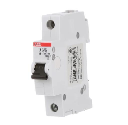 S201-C32 10113612 Circuit Breaker, Supplementary, C Curve, 1-Pole, 32A, 6kA, 480Y/277VAC, UL1077