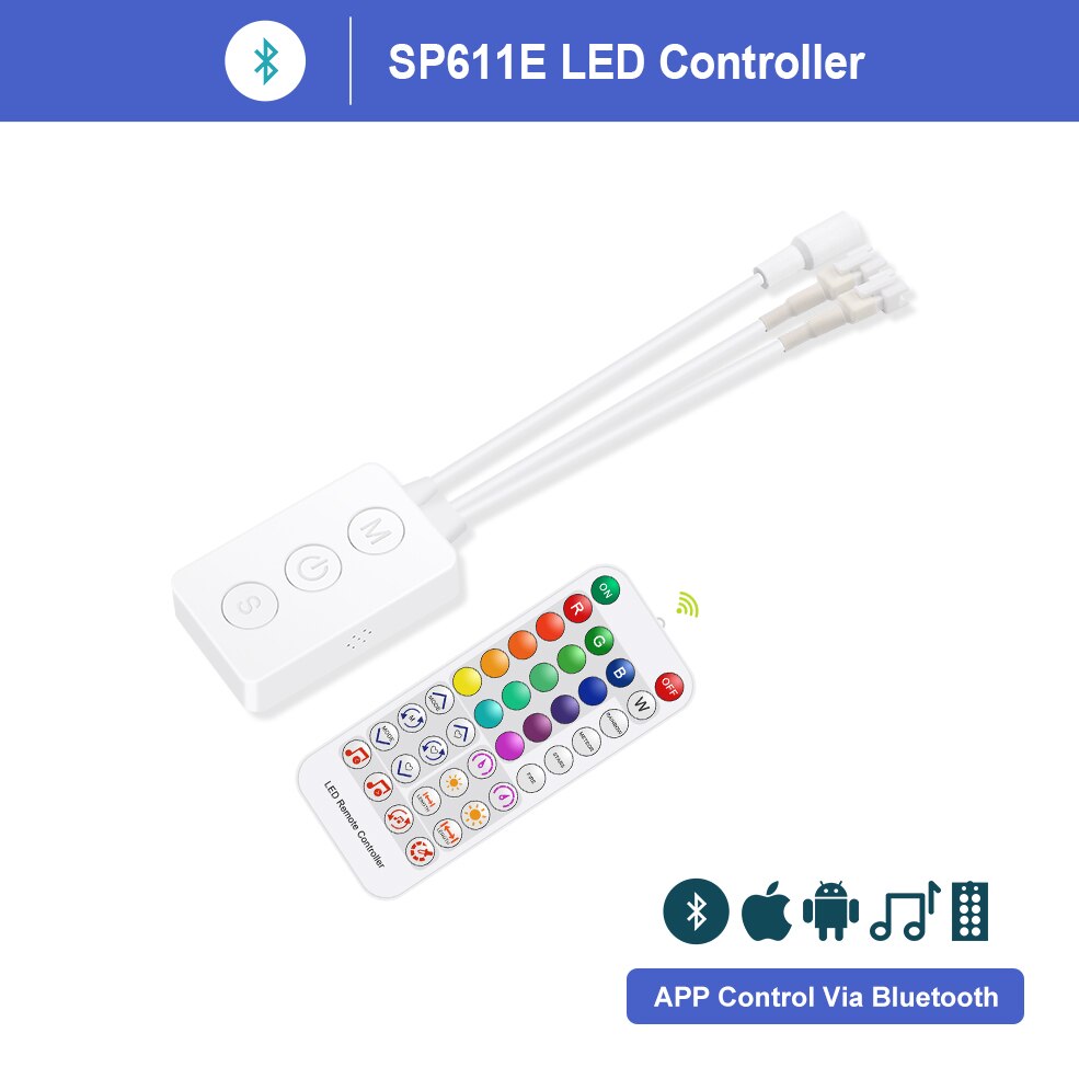 WS2812b LED Streifen Licht Controller Bluetooth SP105E SP110E Wifi SP108E SP501E SP601E Musik SP107E SP611E WS2811 SK6812 Lichter: SP611E