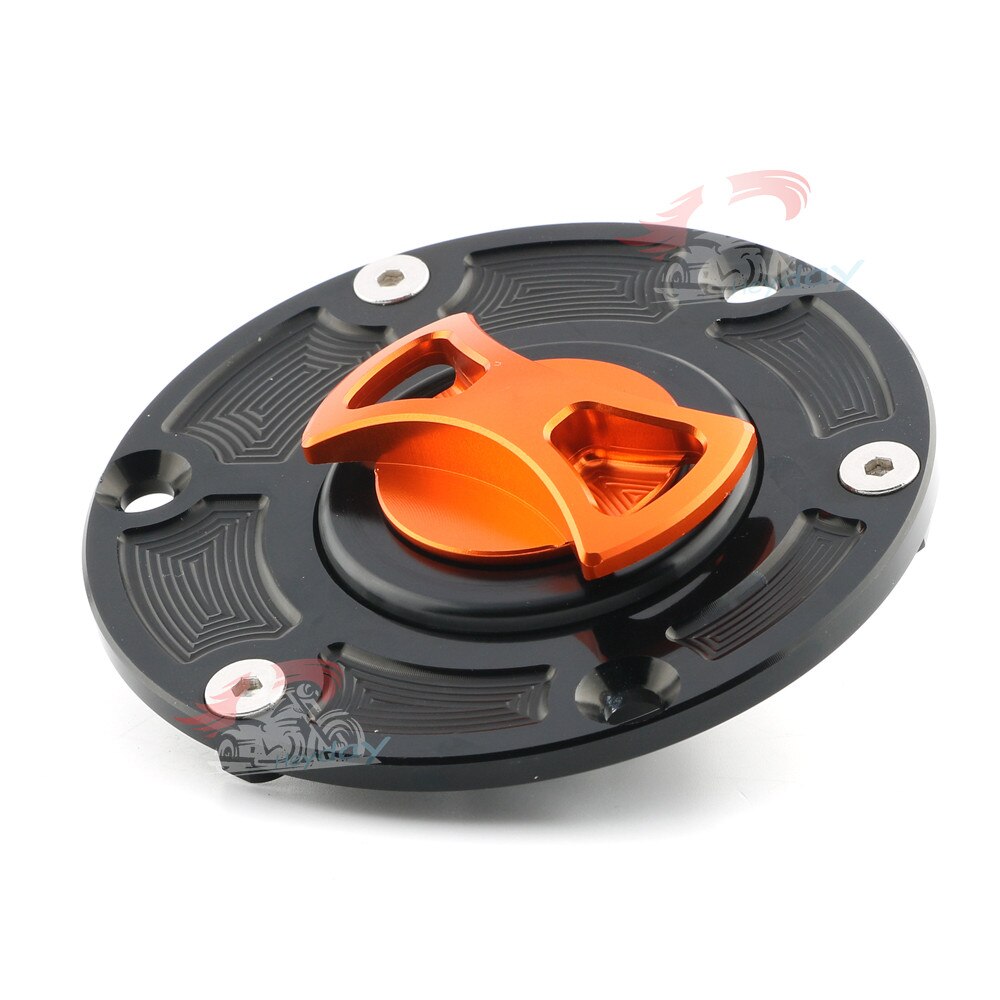 Billet CNC Keyless Gas Fuel Tank Cap Cover For Aprilia RS125/RS250 All Years / RSV1000 Mille 1998 - 2000